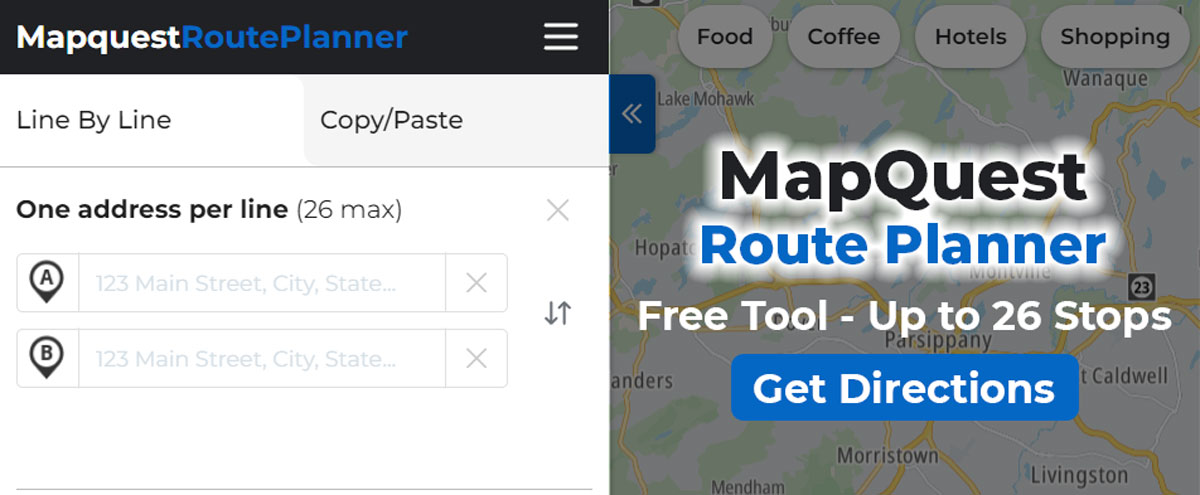 Mapquest Route Planner